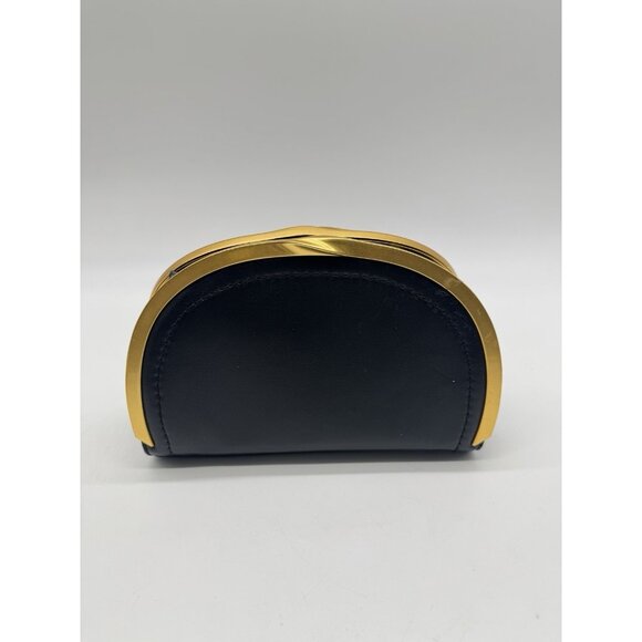 Donna Karan NY Lawrence leather clutch chain strap shoulder bag -BLACK - Picture 9 of 12